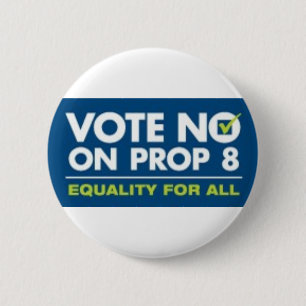 No On Prop 8- badge