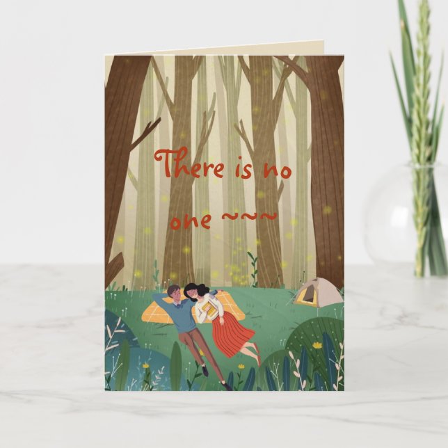 NO ONE ANNIVERSARY/LOVE CARD (Front)