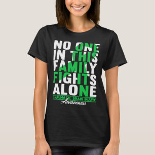 No One In This Family Fights Alone I Traumatic Bra T-Shirt