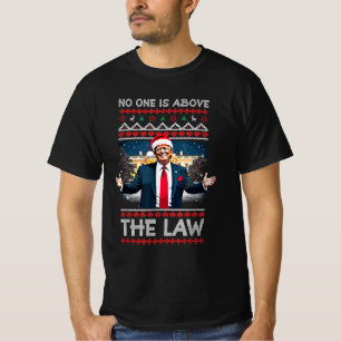 No One Is Above The Law Xmas Biden Funny Trump T-Shirt