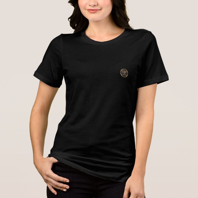 No One Is Illegal On Stolen Land – Native Pattern Tri-Blend Shirt (Front)