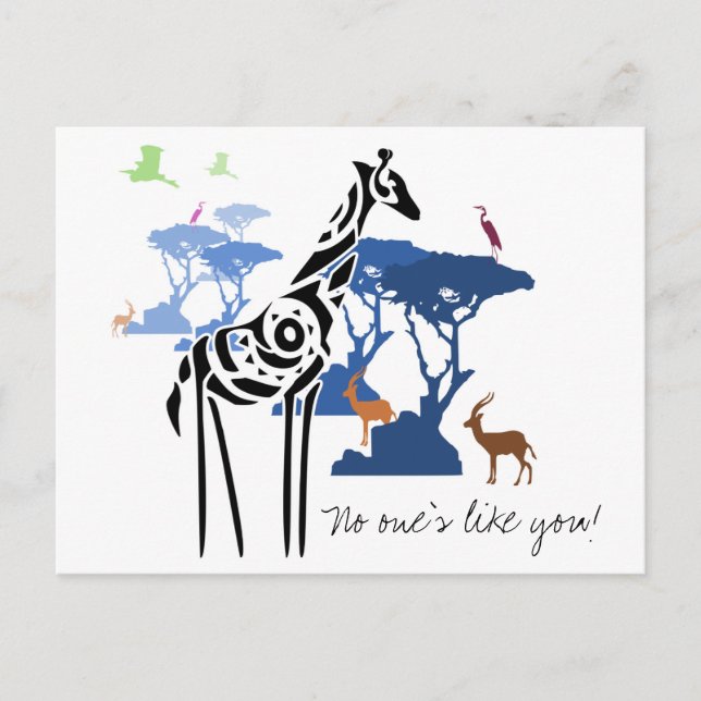 No one is like you! postcard (Front)
