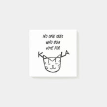 "No One Sees Who You Vote For"