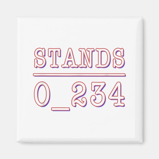 No One Under Stands - Funny Math Joke Math Pun T-S Magnet (Front)