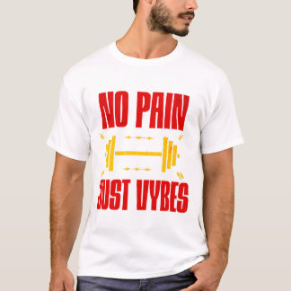 No Pain Just Vybes – Bold Motivational Vibes Graph T-Shirt