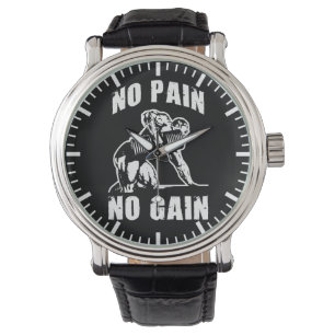 NO PAIN NO GAIN. Bodybuilding Workout Motivational Watch