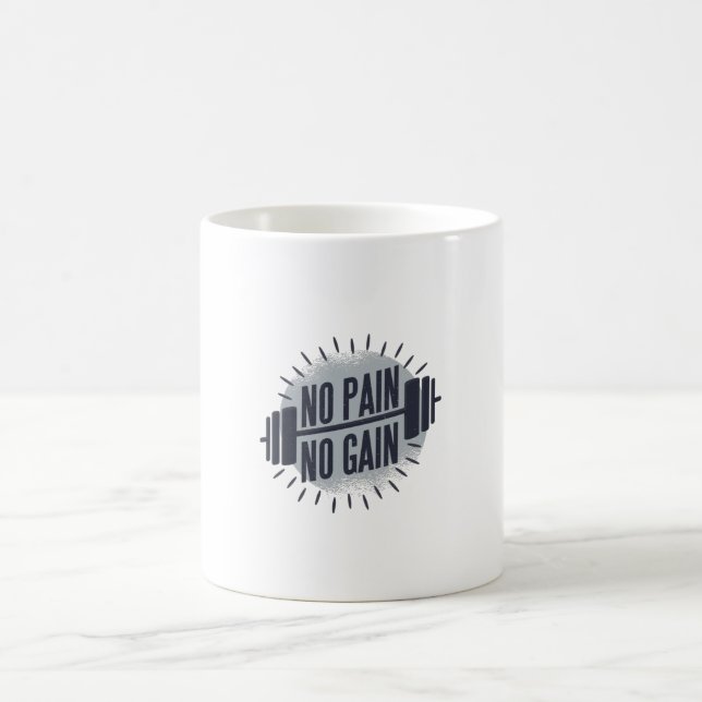 No Pain No Gain Coffee Mug (Center)