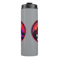 No Pain No Gain Fiery Mountain WorkThermal Tumbler