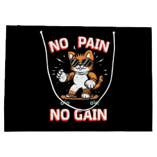 No pain No Gain Large Gift Bag