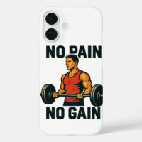No Pain No Gain | Motivational Gym Phone Wallpaper