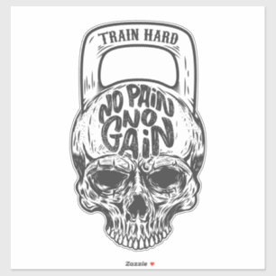 No Pain No Gain Skull