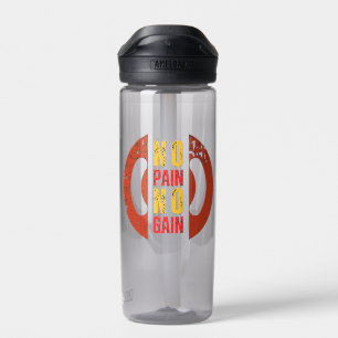 No Pain No Gain Sports Water Bottle: Lightweight M Bottle
