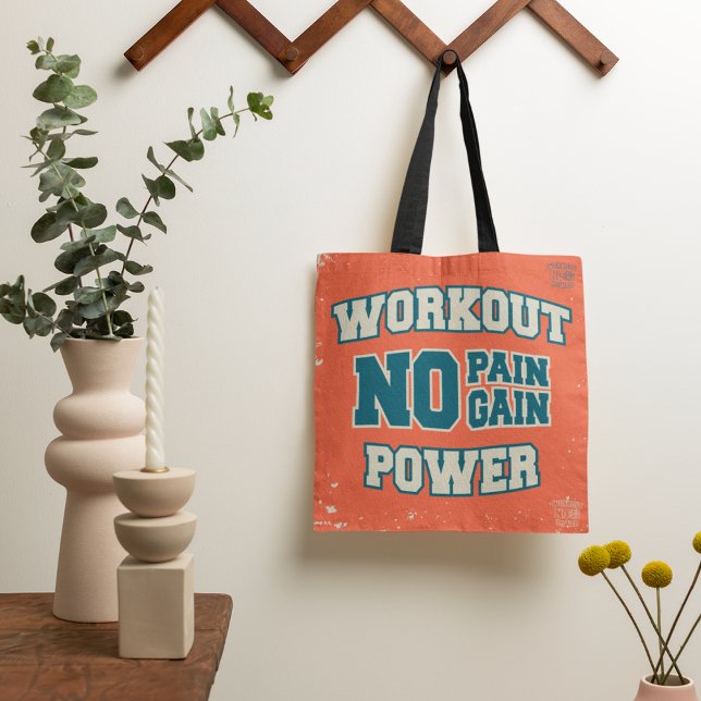 No Pain No Gain Workout Power Tote Bag (Creator Uploaded)