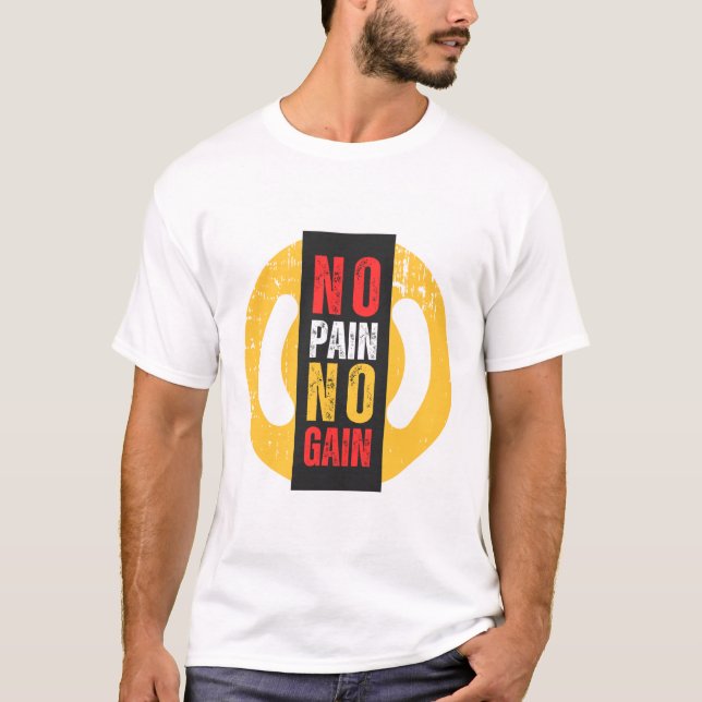 No Pain Typography T-Shirt (Front)