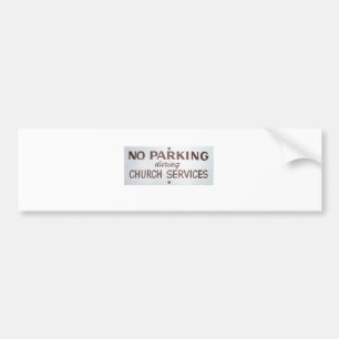 No Parking Bumper Sticker