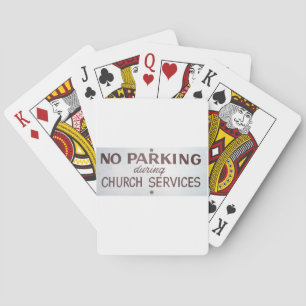 No Parking Playing Cards