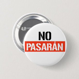No Pasaran 6 Cm Round Badge