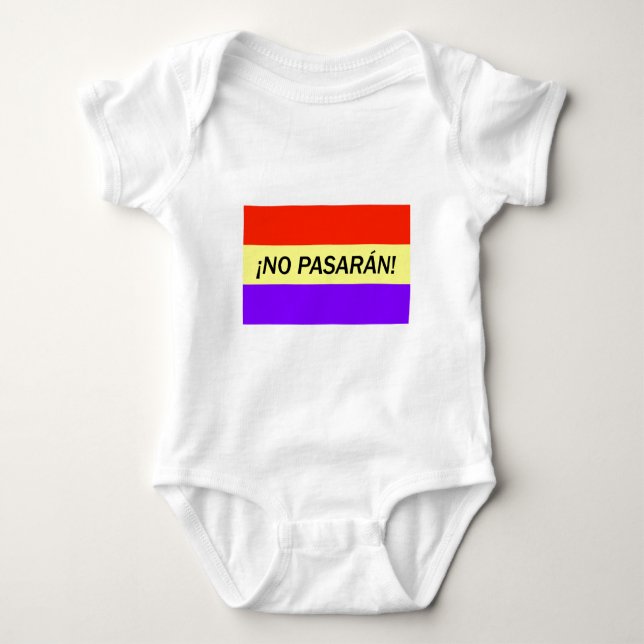 ¡No pasarán! Baby Bodysuit (Front)