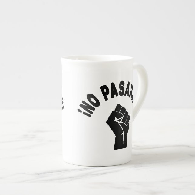 No Pasaran - They Shall Not Pass Bone China Mug (Front Right)