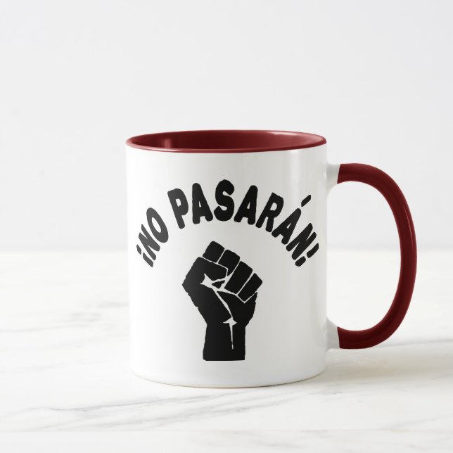 No Pasaran - They Shall Not Pass Mug (Right)