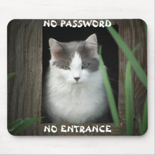 No Password No Entrance Mouse Pad