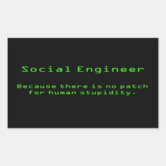 No patch rectangular sticker