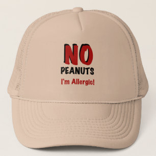 NO Peanuts I'm Allergic Trucker Hat