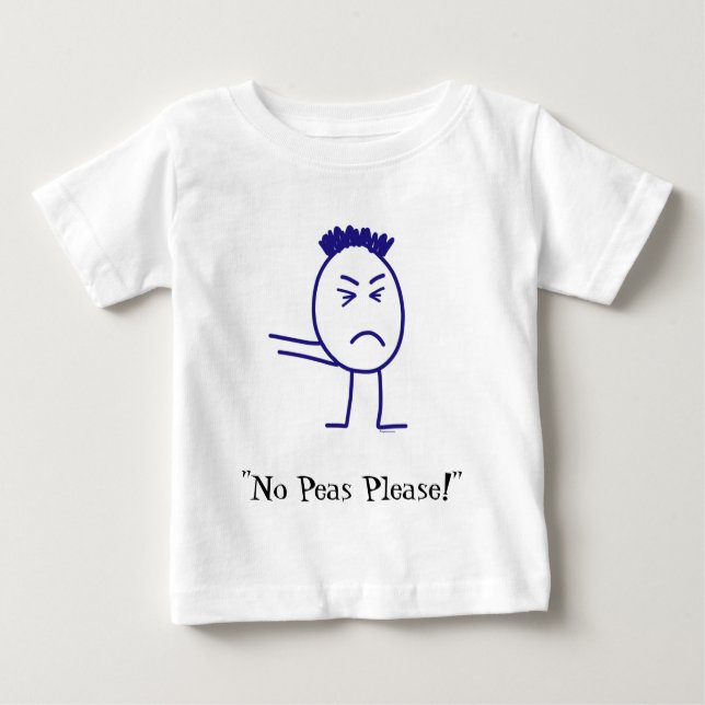 No Peas Please! infant t-shirt (Front)