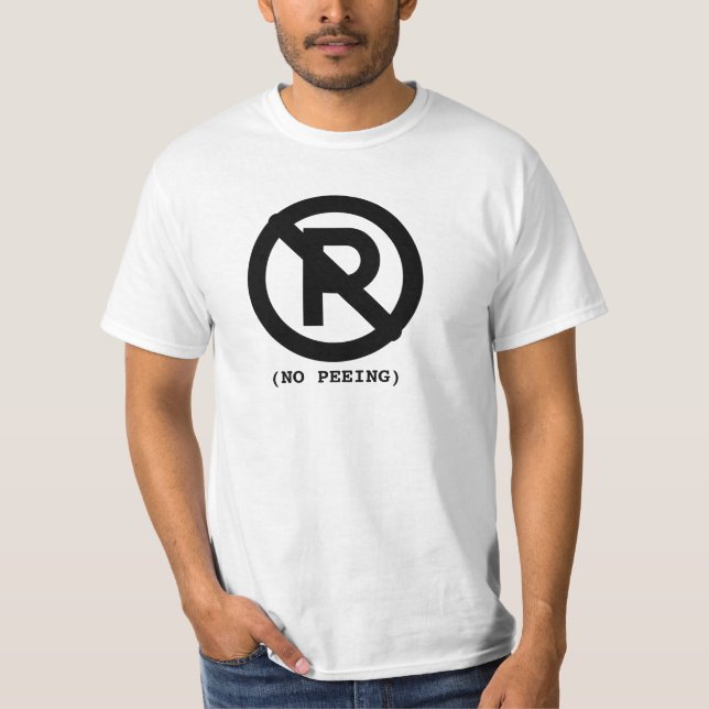 No peeing T-Shirt (Front)