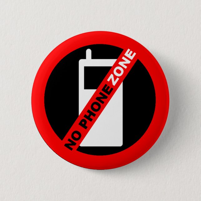 "No Phone Zone" Pin (Front)