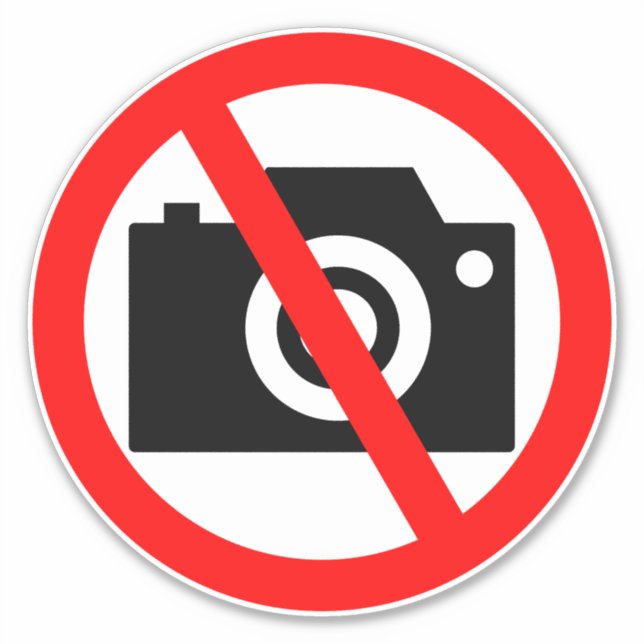 no photography camera allowed symbol  (Front)