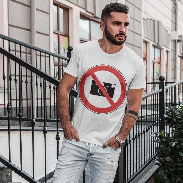 No Photography Sign T-Shirt (Creator Uploaded)