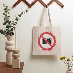 No Photography Sign Tote Bag