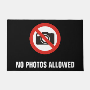 No Photos Allowed Doormat