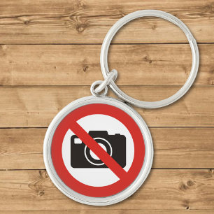 No Photos Allowed Key Ring