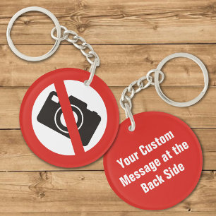 No Photos Allowed Keychain