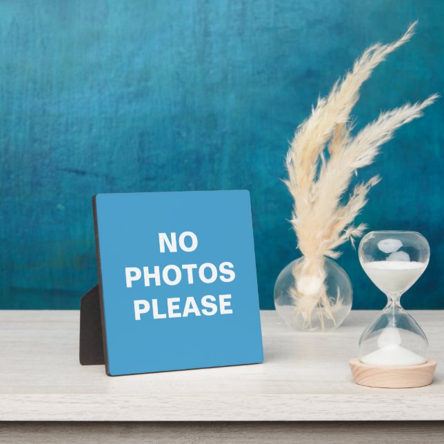 No Photos Please Plaque (Insitu)