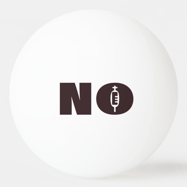 "NO" Ping Pong Balls (Front)