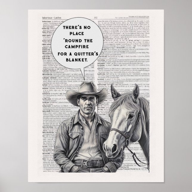 NO place around campfire for quitter's blanket Poster (Front)