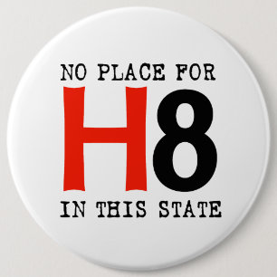 No place for H8 6 Cm Round Badge