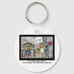 No Place Like Homaeopathy Funny Cartoon Gifts & Te Key Ring