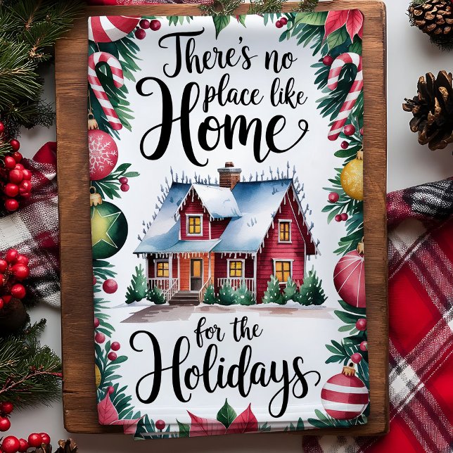 No Place Like Home For The Holidays Christmas Tea Towel (Creator Uploaded)