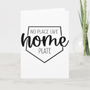 No Place Like Home Plate Baseball Softball Mum T S Card