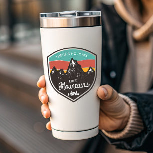 No Place Like Mountains Camping Die-Cut Sticker