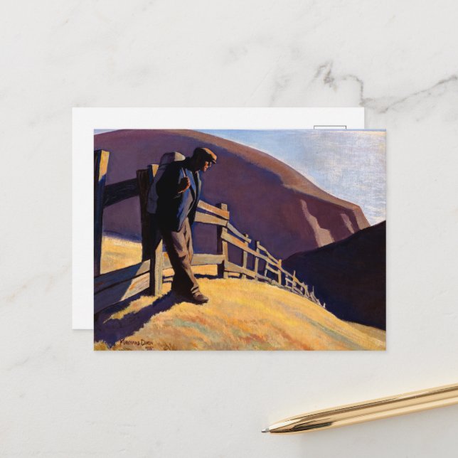 No Place to Go by Maynard Dixon Postcard (Front/Back In Situ)