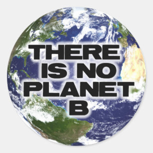 No Planet B Classic Round Sticker