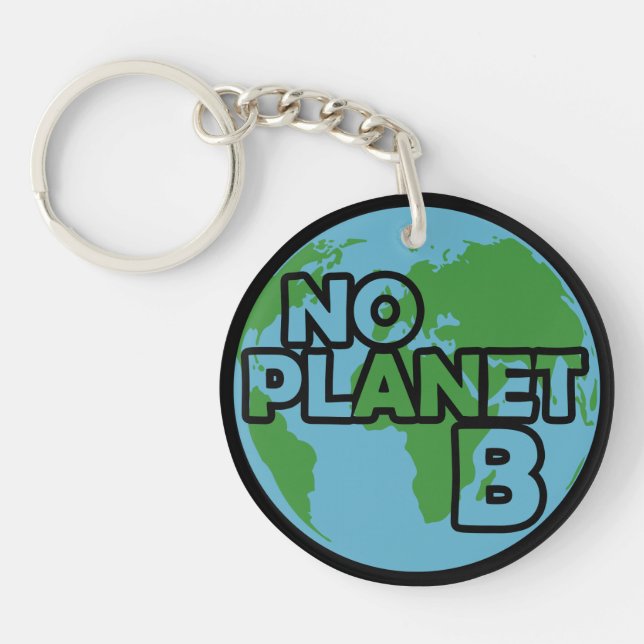 No Planet B Key Ring (Front)