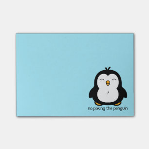No Poking The Penguin Post-it Notes