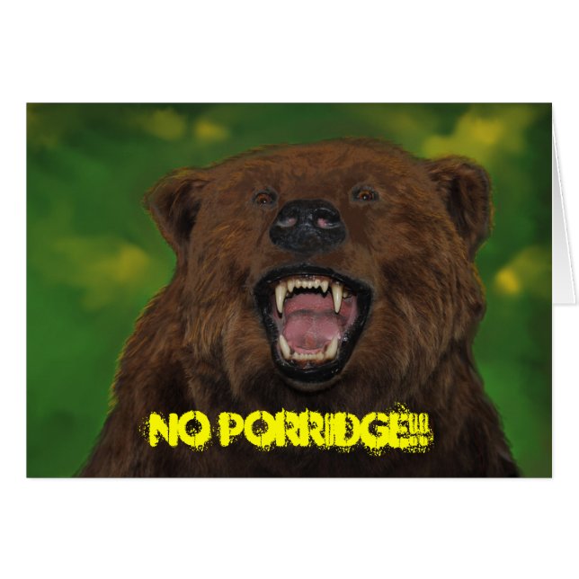 No Porridge!! (Front Horizontal)
