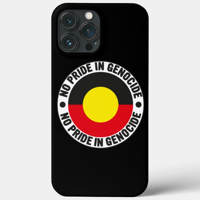 No Pride In Genocide Aboriginal Flag National Sorr Case-Mate iPhone Case (Back)